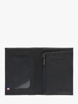 Wallet With Coin Purse Madras Leather Etrier Blue madras EMAD941-vue-porte
