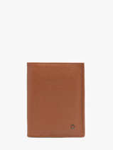 Wallet With Coin Purse Leather Madras Etrier Brown madras EMAD142